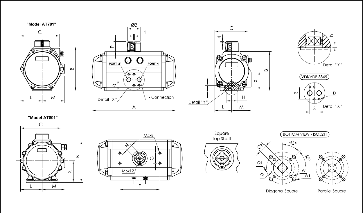 AIRTORQUE氣動執(zhí)行器結構圖